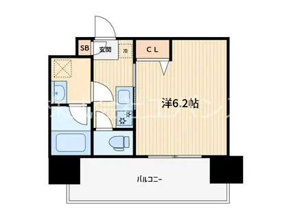 ガーラ・グランディ川口並木(1K/7階)の間取り写真