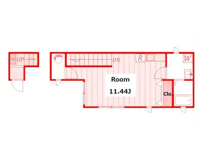 井土ヶ谷ハウス(ワンルーム/2階)の間取り写真
