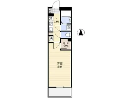 マーガレット(1K/3階)の間取り写真