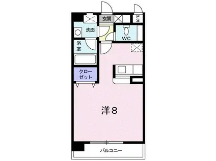 STELLA MINAMI(ワンルーム/2階)の間取り写真