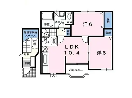 グランツ・マルシバ2(2LDK/2階)の間取り写真