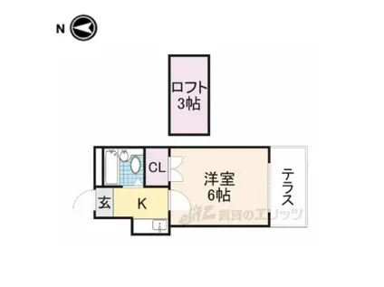 ハイツマルシェI(1K/1階)の間取り写真