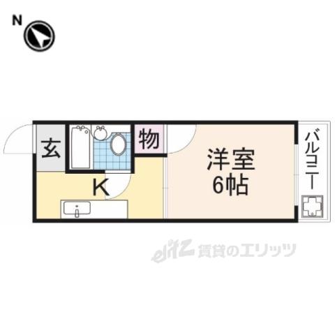 アルビラージュ(1K/3階)の間取り写真