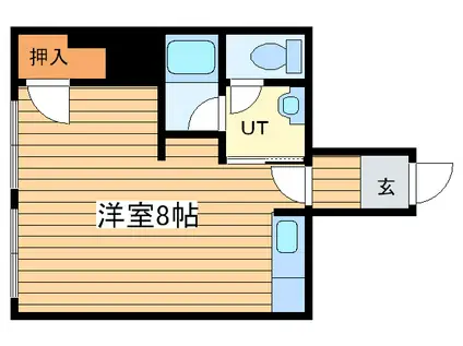 アラキハウス(ワンルーム/2階)の間取り写真
