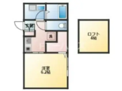 スエルテ幕張本郷(1K/1階)の間取り写真