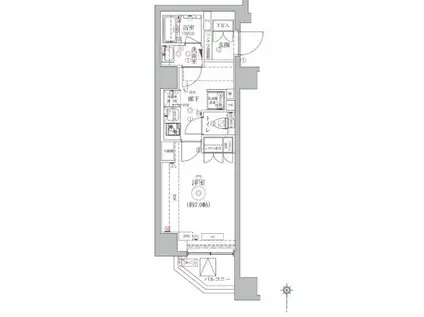 ベルシード東十条ツインズA(1K/5階)の間取り写真