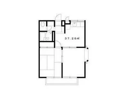 エステートSK2(2DK/2階)の間取り写真