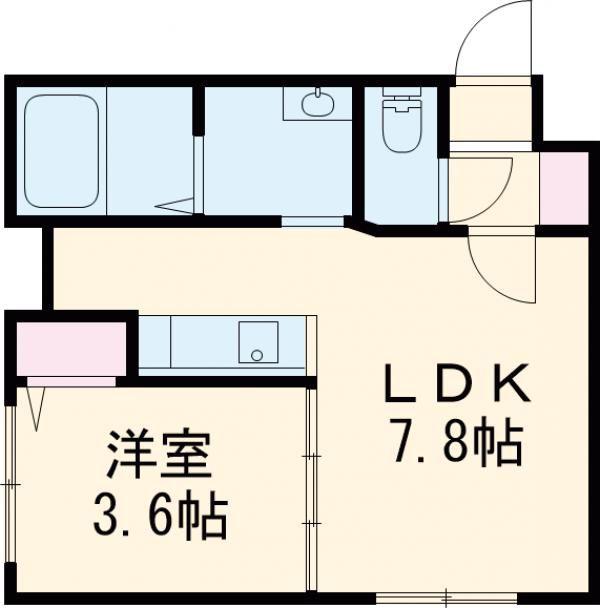 和AIOI(1LDK/1階)の間取り写真