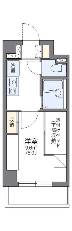 レオパレス宇田川町マンション(1K/3階)の間取り写真