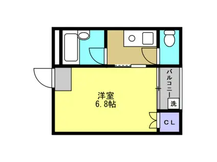 アスカマンション(1K/5階)の間取り写真