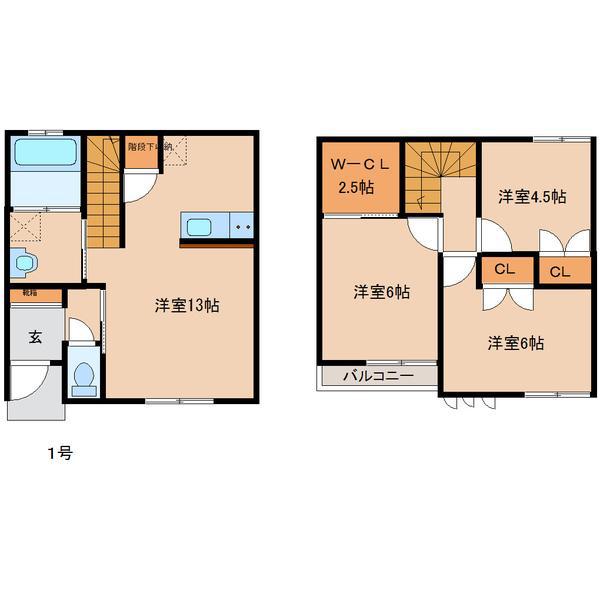 CASA・VERGERT(3SLDK/1階)の間取り写真