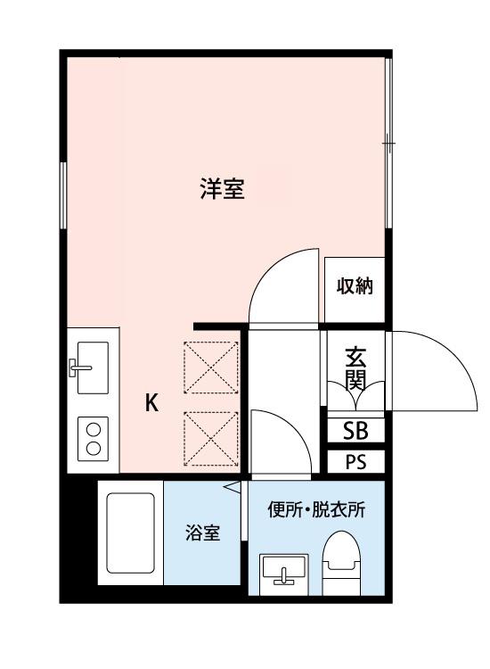 LYSBLANC 東日暮里(ワンルーム/3階)の間取り写真