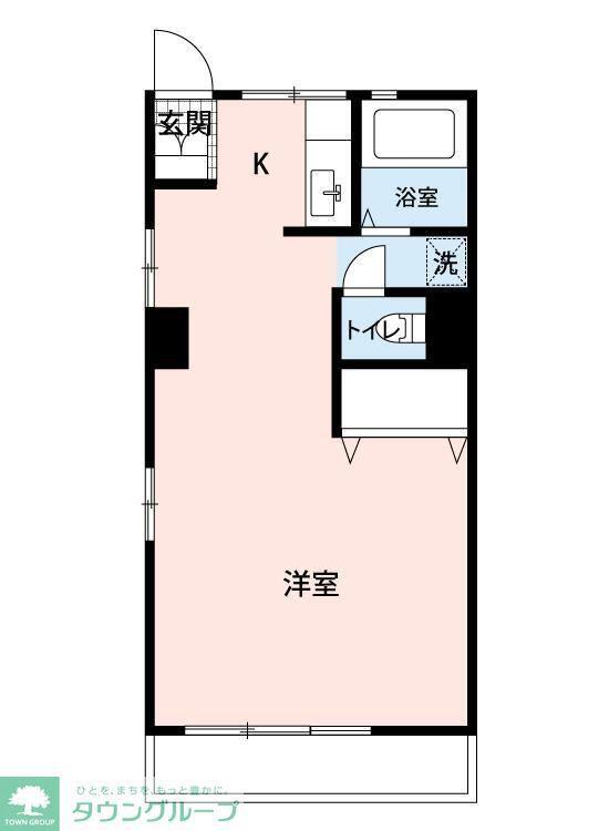 マンション高橋(ワンルーム/2階)の間取り写真