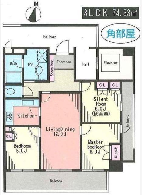 イイダアネックス5(3LDK/2階)の間取り写真