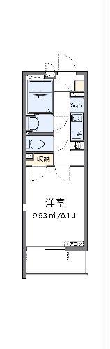 クレイノSMALLRIVERII(1K/2階)の間取り写真