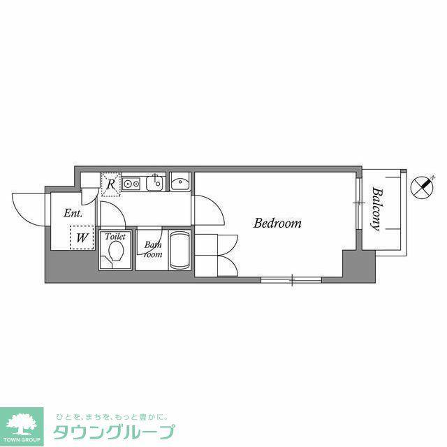KDXレジデンス町田II(1K/3階)の間取り写真