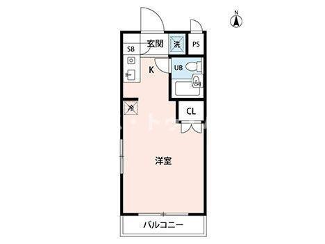 パレヴェール文京(ワンルーム/5階)の間取り写真