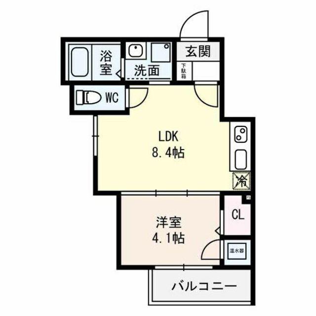 F ASESIA NOTOS(1LDK/2階)の間取り写真