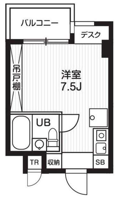 T′S GARDEN都筑ふれあいの丘II(ワンルーム/2階)の間取り写真