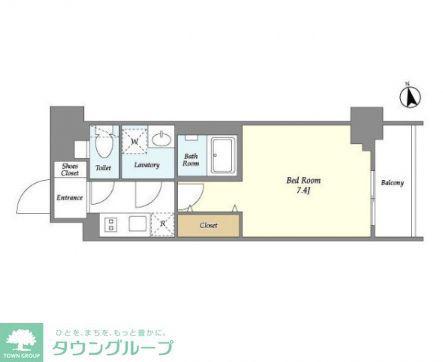 TRADIS南池袋(1K/10階)の間取り写真
