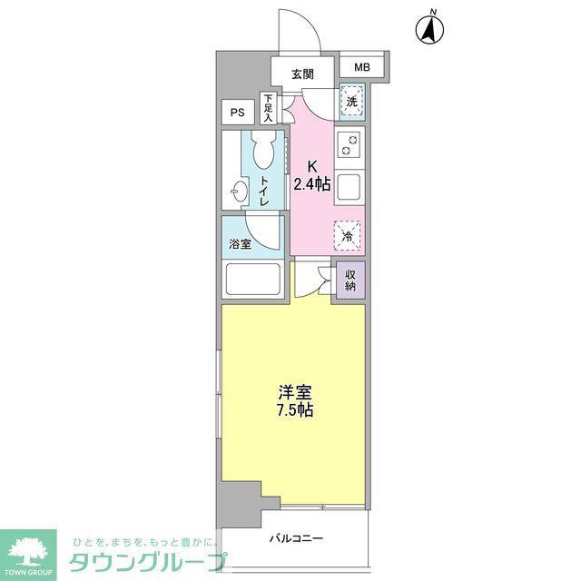 プレディアスタイル池上南ウエスト(1K/3階)の間取り写真