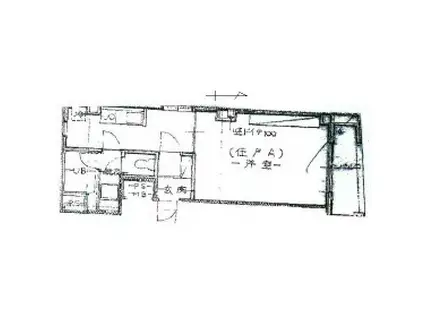 丸乃第3ビル(1K/3階)の間取り写真