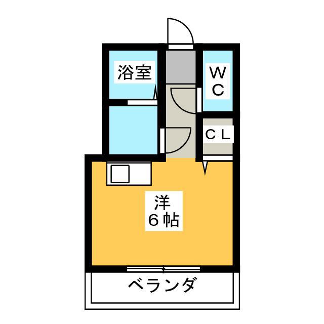 メゾン各務(ワンルーム/3階)の間取り写真