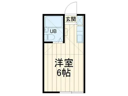 ネオステージ森弐番館(ワンルーム/1階)の間取り写真