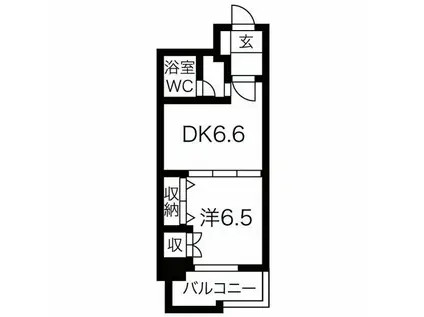 ベストL表参道(1DK/10階)の間取り写真