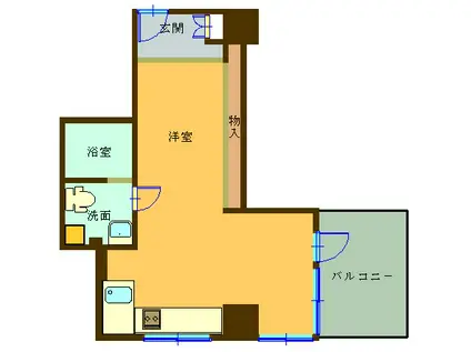 アリス・マナーガーデン浅草橋(ワンルーム/3階)の間取り写真