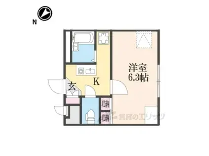 レオパレス芹橋(1K/2階)の間取り写真