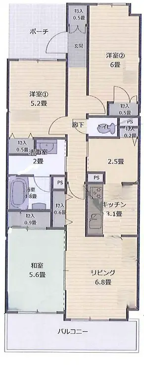 ヴェルビュせんげん台ステーションプラザ 3階階 間取り