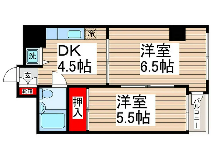 光井グランドハイツ 3階階 間取り