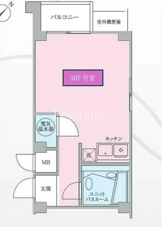 牛込パークハイツ 5階階 間取り