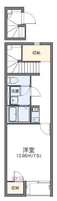 レオネクスト六甲篠原(1K/2階)の間取り写真