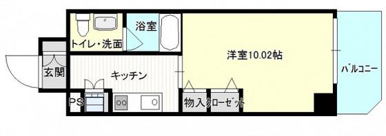 GRANMA FUKUYOSHI(1K/4階)の間取り写真