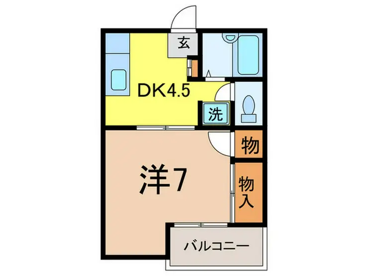 アレイハイツ赤塚 2階階 間取り