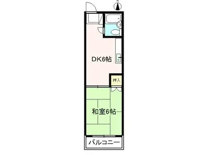 ETハイツ(1DK/2階)の間取り写真