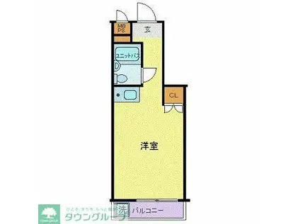 パレドール世田谷代田(ワンルーム/4階)の間取り写真