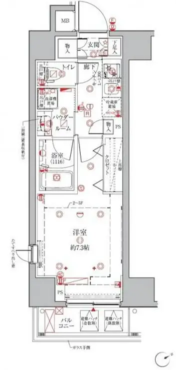 クレイシアIDZ三田 3階階 間取り
