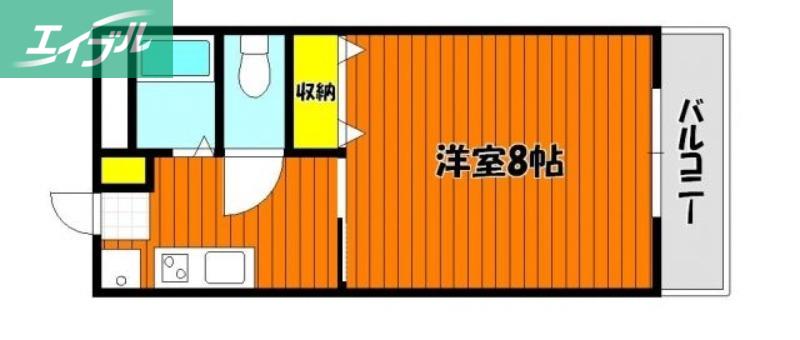 エクシードY(1K/3階)の間取り写真