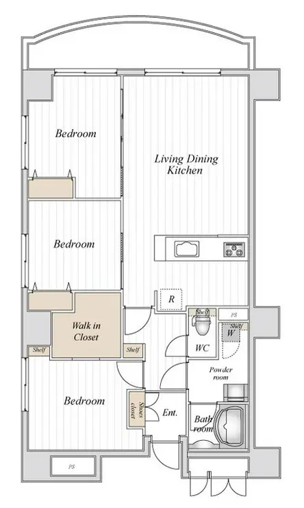 コロネード春日 4階階 間取り