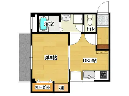 メゾン東栄豊南(1DK/3階)の間取り写真