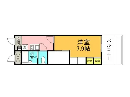 レオパレス国泰寺(1K/11階)の間取り写真