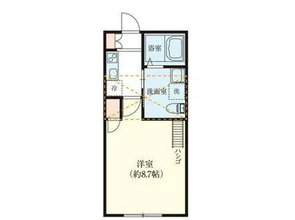 ANONTERRACE枡形(1K/3階)の間取り写真