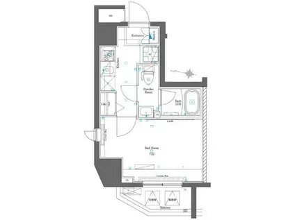 アゼスト板橋本町(1K/10階)の間取り写真