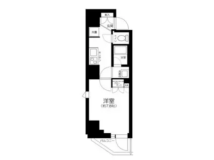 GRANSITE NAKAMEGURO グランジット中目黒(1K/10階)の間取り写真