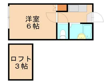 メゾン・ド・鷹の巣(1K/2階)の間取り写真