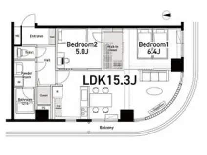 インプルーブ天六(2LDK/6階)の間取り写真