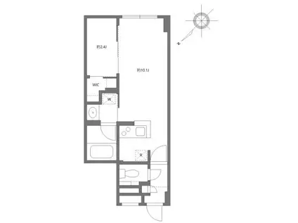 グローリオシェルト駒込(1LDK/1階)の間取り写真